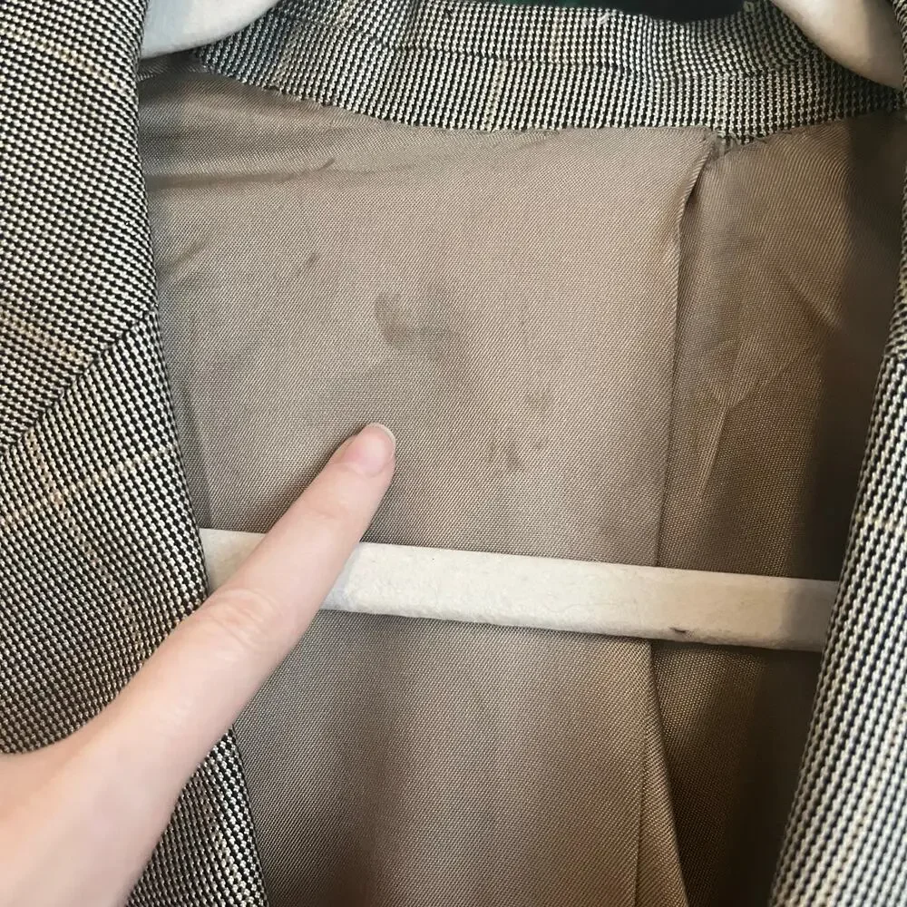 Brooks Brothers 346 Blazer Mens 46R Silk Wool Suit Sport Coat Jacket Striped